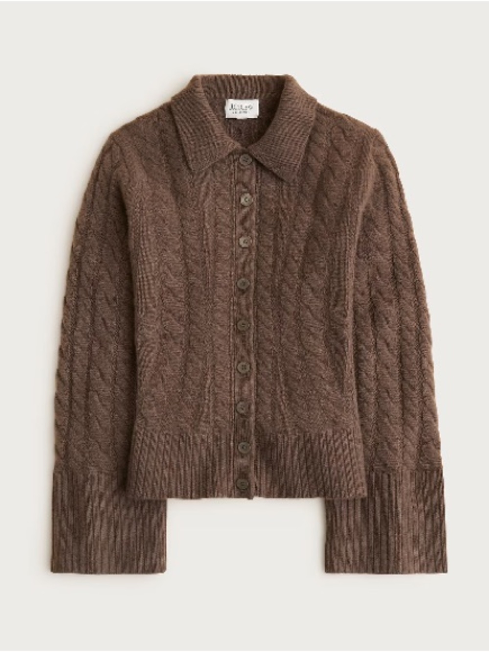 J.Crew Collection cashmere twisted cable-knit cardigan CR218 - Picture 5 of 15